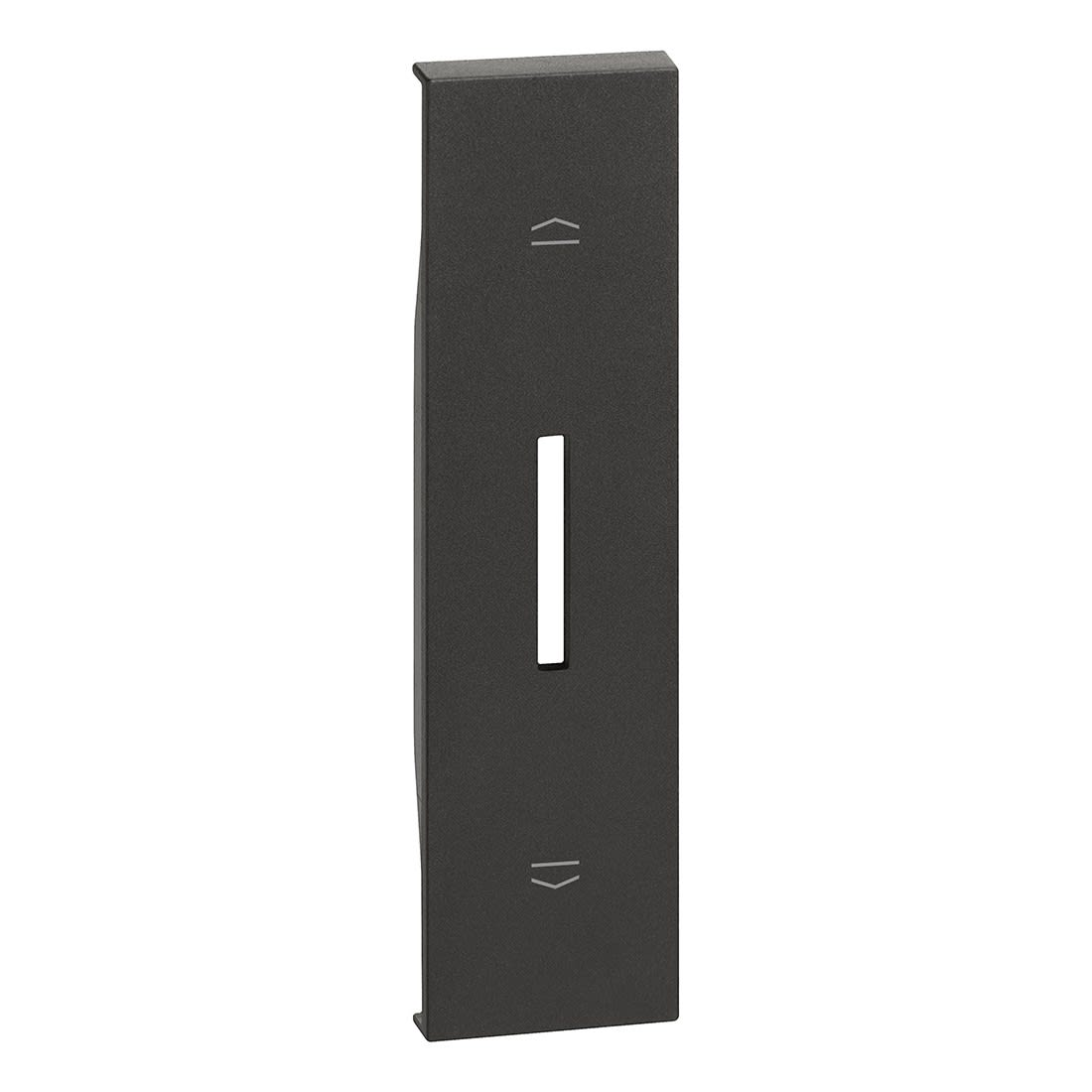 Bticino - Enjoliveur Living Now pour interrupteur de volets roulants 1 module - noir