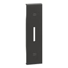 Bticino - Enjoliveur Living Now pour interrupteur de volets roulants 1 module - noir