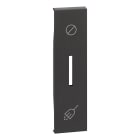 Bticino - Enjoliveur Living Now pour commande indicateur état chambre hotel - noir