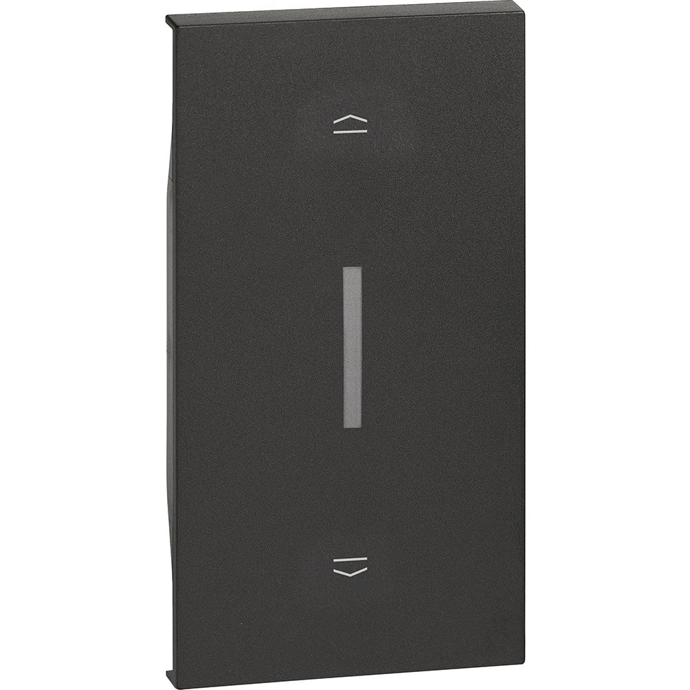 Bticino - Enjoliveur Living Now pour interrupteur de volets roulants 2 modules - noir