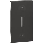 Bticino - Enjoliveur Living Now pour interrupteur de volets roulants 2 modules - noir