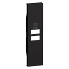 Bticino - Enjoliveur Living Now pour double chargeur USB - 1 module - Noir