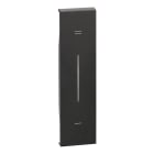 Bticino - Enjoliveur Living Now avec marquage +/- MyHOME_Up 1 module - noir