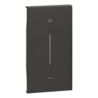 Bticino - Enjoliveur Living Now avec marquage +/- MyHOME_Up 2 modules - noir