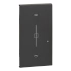 Bticino - Enjoliveur Living Now with Netatmo pour interrupteur de volets 2 modules - noir