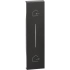 Bticino - Enjoliveur Living Now with Netatmo pour commande départ/arrivée 1 module - noir
