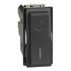 Bticino - Interrupteur bipolaire 16AX Living Now 1 module - noir