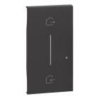 Bticino - Enjoliveur Living Now with Netatmo pour commande départ/arrivée 2 modules - noir