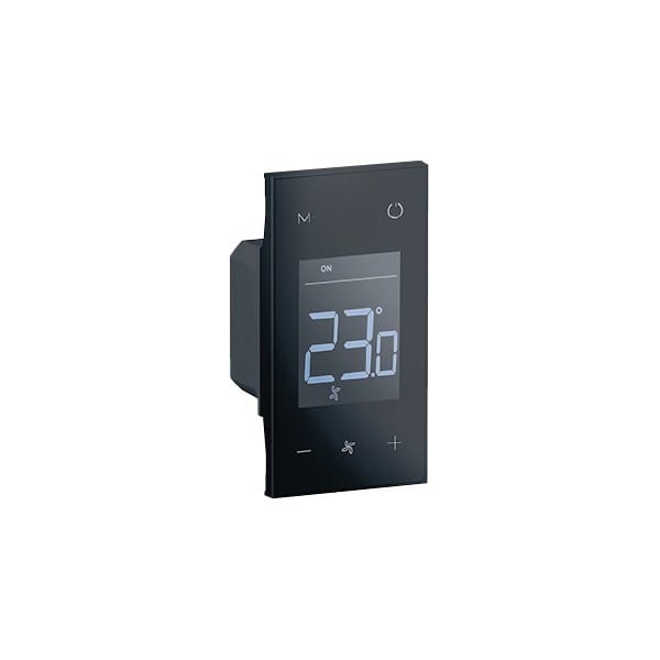 Bticino - Living Now - Thermostat KNX éléctronique avec écran rétro-éclairé - Noir