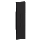 Bticino - Enjoliveur neutre 1 module - 2 fonctions - noir - Living Now