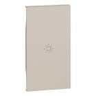 Bticino - Enjoliveur Living Now avec marquage lumière 2 modules - sable