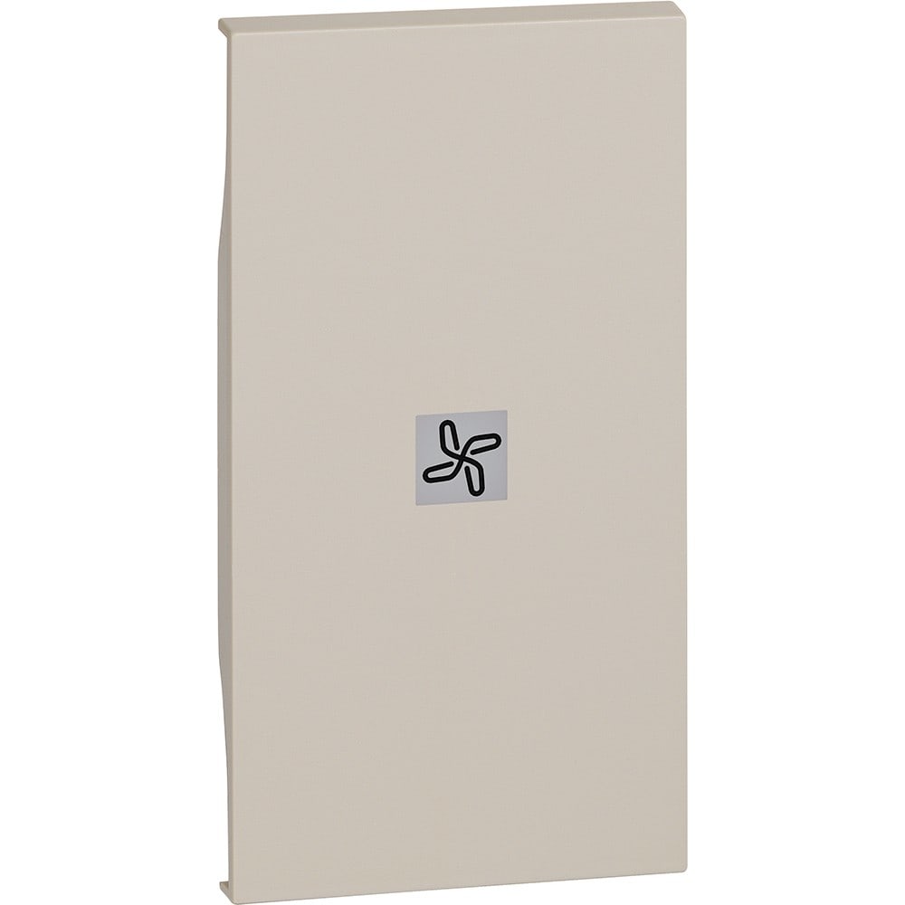 Bticino - Enjoliveur Living Now avec marquage ventilateur 2 modules - sable