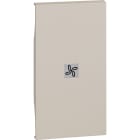 Bticino - Enjoliveur Living Now avec marquage ventilateur 2 modules - sable