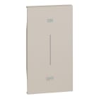 Bticino - Enjoliveur Living Now avec marquage ON/OFF MyHOME_Up 2 modules - sable