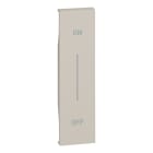 Bticino - Enjoliveur Living Now avec marquage ON/OFF MyHOME_Up 1 module - sable