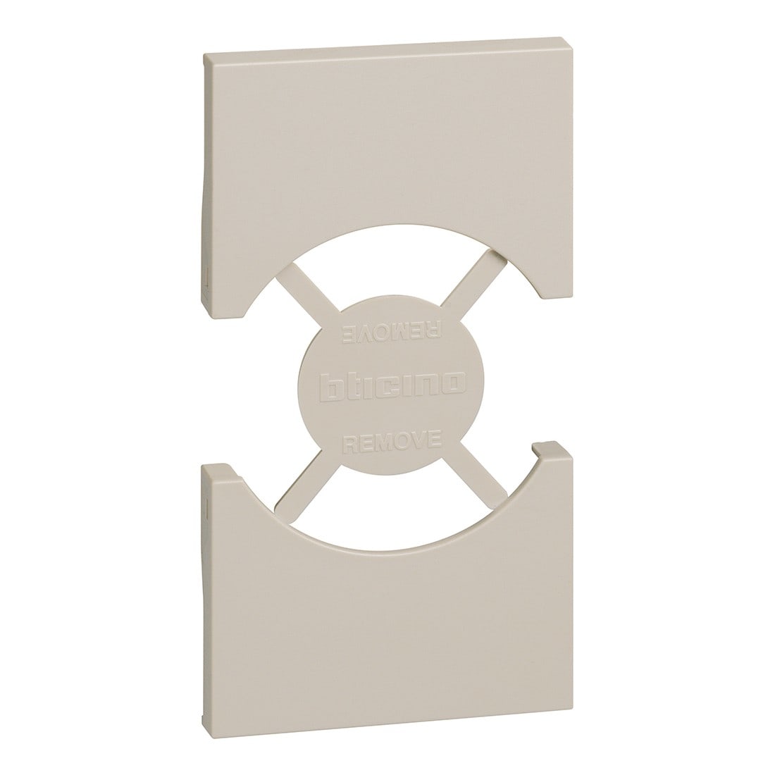 Bticino - Enjoliveur Living Now pour prise standard italien/germanique 2 modules - sable