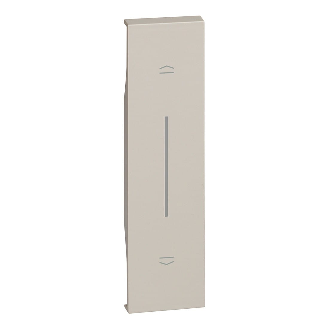 Bticino - Enjoliveur Living Now pour poussoir de volets roulants 1 module - sable