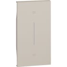 Bticino - Enjoliveur Living Now pour poussoir de volets roulants 2 modules - sable