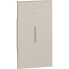 Bticino - Enjoliveur Living Now pour interrupteur de volets roulants 2 modules - sable