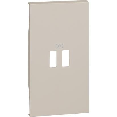 Bticino - Living Now - enjoliveur pour chargeur USB 2M Sable
