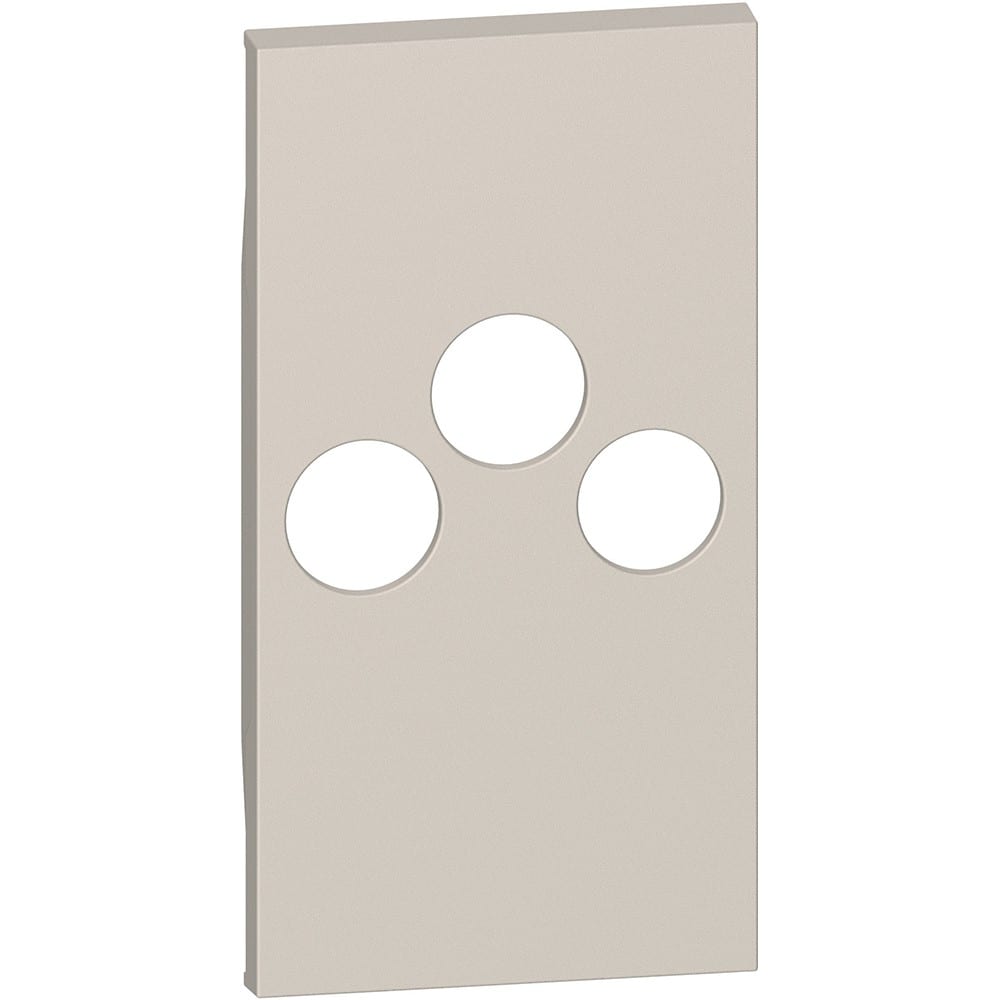 Bticino - Enjoliveur Living Now pour prise TV-R-SAT 2 modules - sable