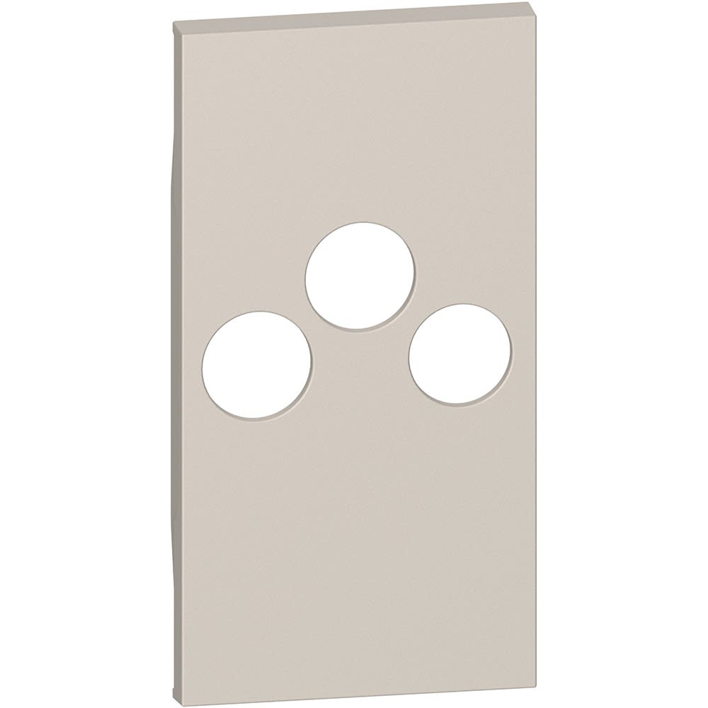 Bticino - Enjoliveur Living Now pour prise TV-R-SAT 2 modules - sable
