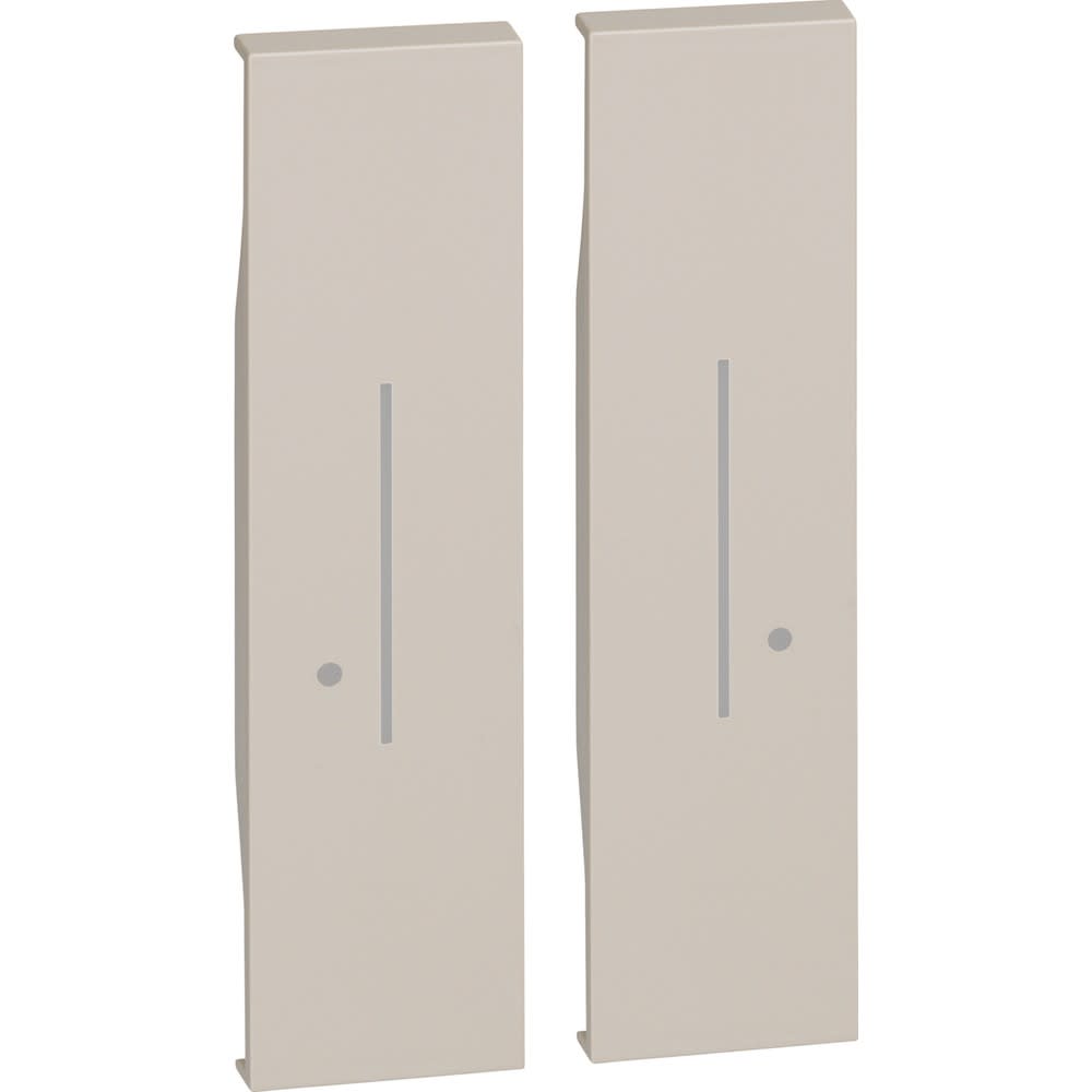 Bticino - Enjoliveur Living Now with Netatmo pour commande sans fil double 2 modules-sable