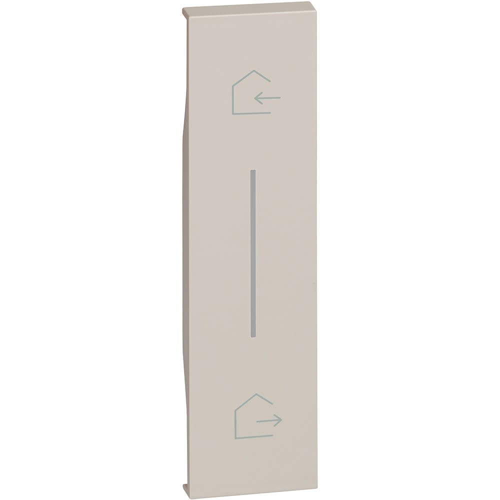 Bticino - Enjoliveur Living Now with Netatmo pour commande départ/arrivée 1 module - sable