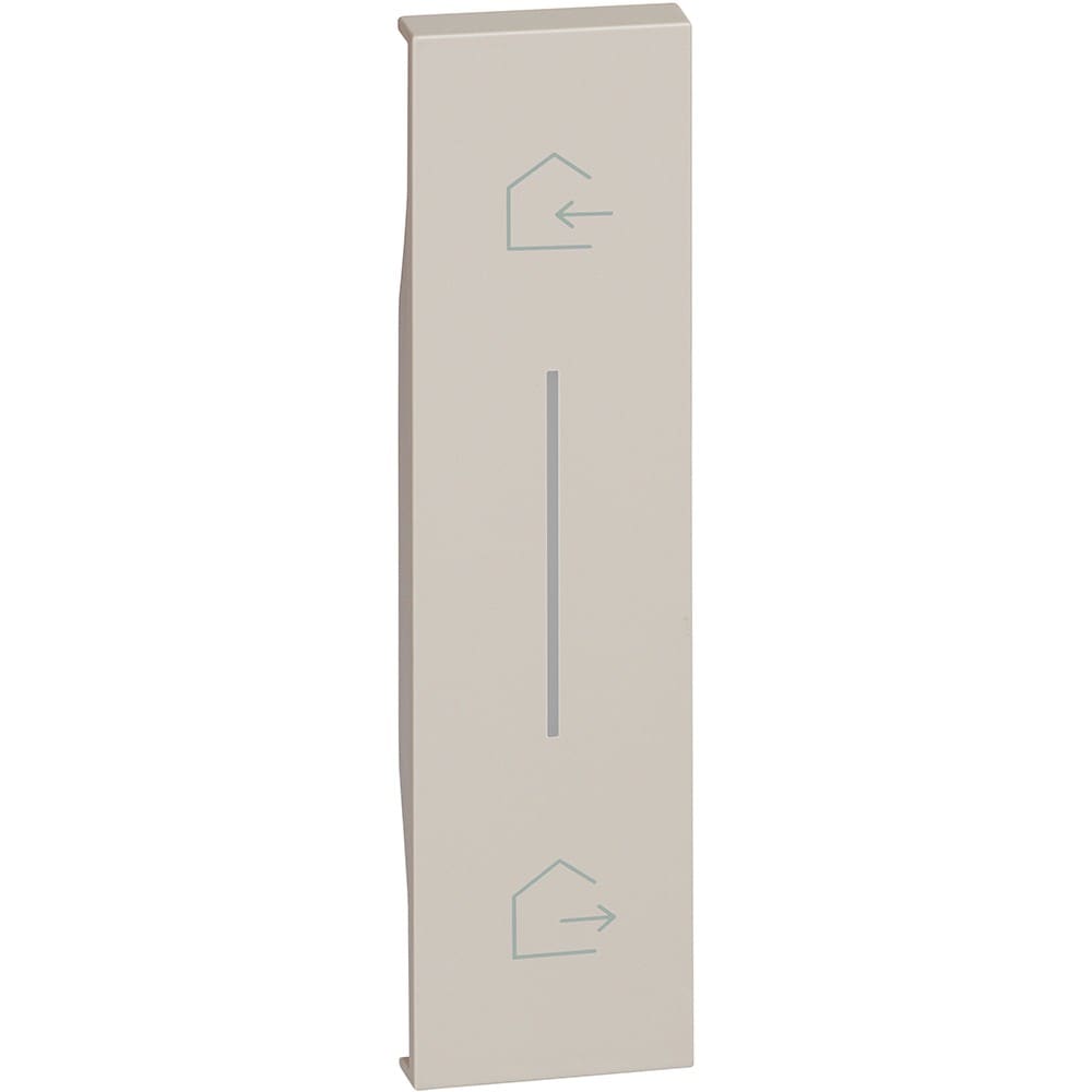 Bticino - Enjoliveur Living Now with Netatmo pour commande départ/arrivée 1 module - sable