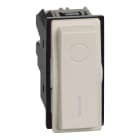 Bticino - Interrupteur bipolaire 16AX Living Now 1 module - sable