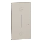 Bticino - Enjoliveur Living Now with Netatmo pour commande départ/arrivée 2 modules -sable