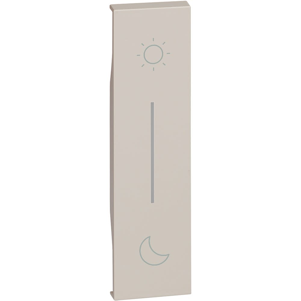 Bticino - Enjoliveur Living Now with Netatmo pour commande lever/coucher 1 module - sable