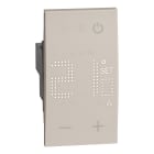 Bticino - Thermostat électronique avec écran rétro-éclairé Living Now 2 modules - sable