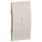 Bticino - Enjoliveur capteur température et humidité 2 modules - sable - Living Now