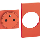 Bticino - Enjoliveur Living Now pour prise de courant Surface 2 modules - rouge