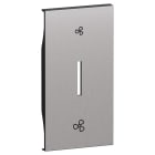 Bticino - Enjoliveur VMC inverseur 2 modules Acier - Living Now