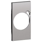 Bticino - Enjoliveur prise Schuko + USB 2 modules Acier - Living Now
