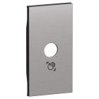 Bticino - Enjoliveur sans contact 2 modules Acier - Living Now