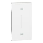 Bticino - Enjoliveur Living Now avec marquage ON/OFF MyHOME_Up 2 modules - blanc