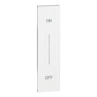 Bticino - Enjoliveur Living Now avec marquage ON/OFF MyHOME_Up 1 module - blanc