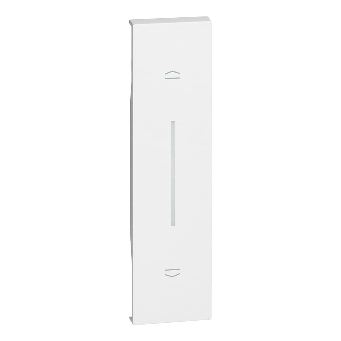 Bticino - Enjoliveur Living Now pour poussoir de volets roulants 1 module - blanc