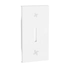 Bticino - Enjoliveur Living Now pour interrupteur VMC 2 modules - blanc