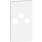 Bticino - Enjoliveur Living Now pour prise TV-R-SAT 2 modules - blanc