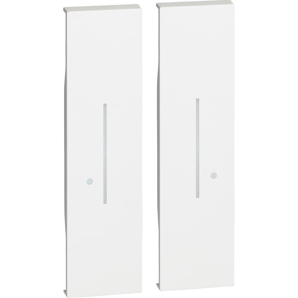 Bticino - Enjoliveur Living Now with Netatmo pour commande sans fil double 2 modules-blanc