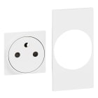 Bticino - Enjoliveur Living Now pour prise de courant Surface 2 modules - blanc