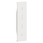 Bticino - Enjoliveur fonction 3-4- 1 module - blanc - Living Now