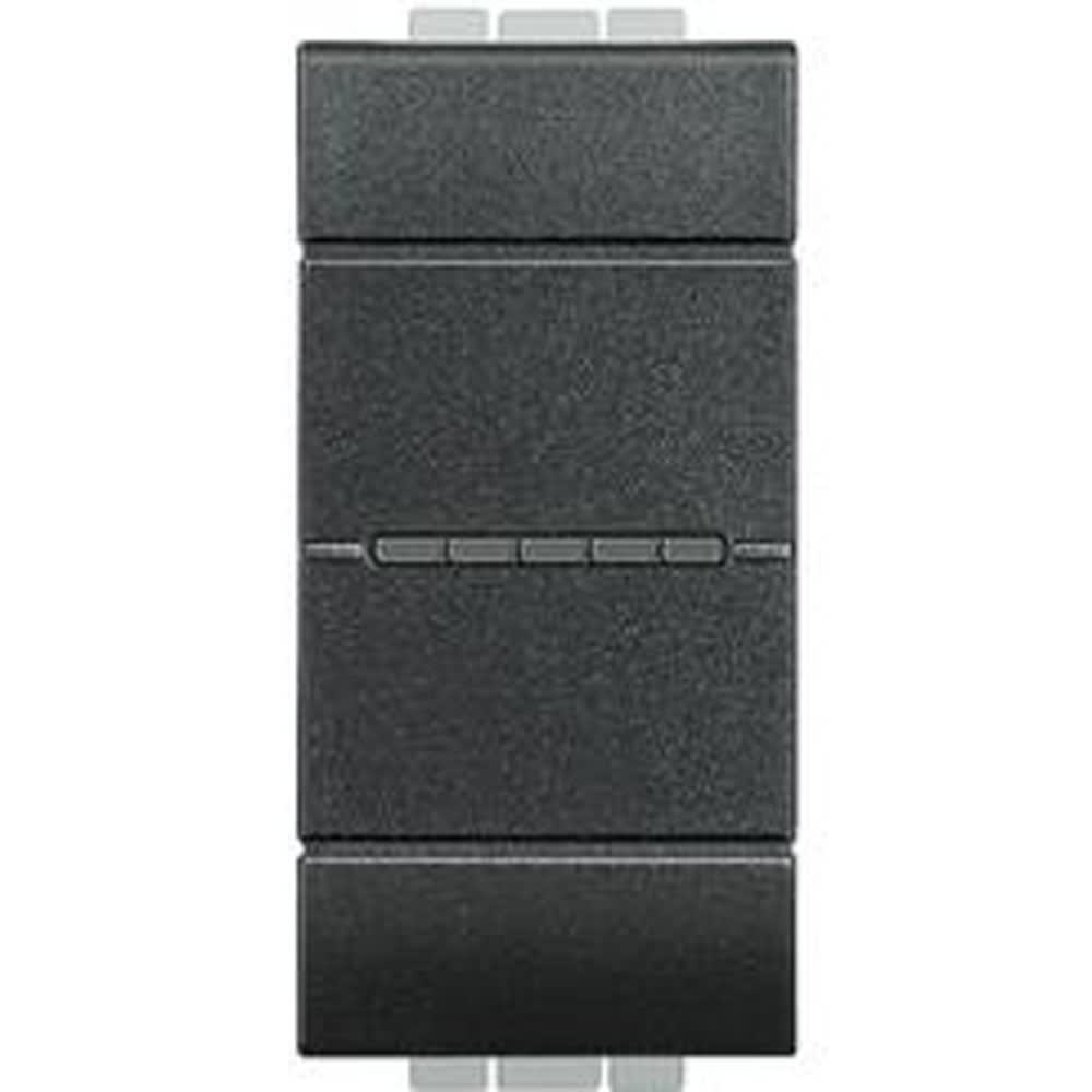 Bticino - Interrupteur ou va et vient Livinglight 16AX 250V~ - Anthracite - 1 module