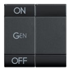 Bticino - Manette Livinglight symbole ON , OFF et GEN 2 modules - anthracite