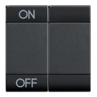 Bticino - Manette Livinglight symbole ON et OFF 2 modules - anthracite
