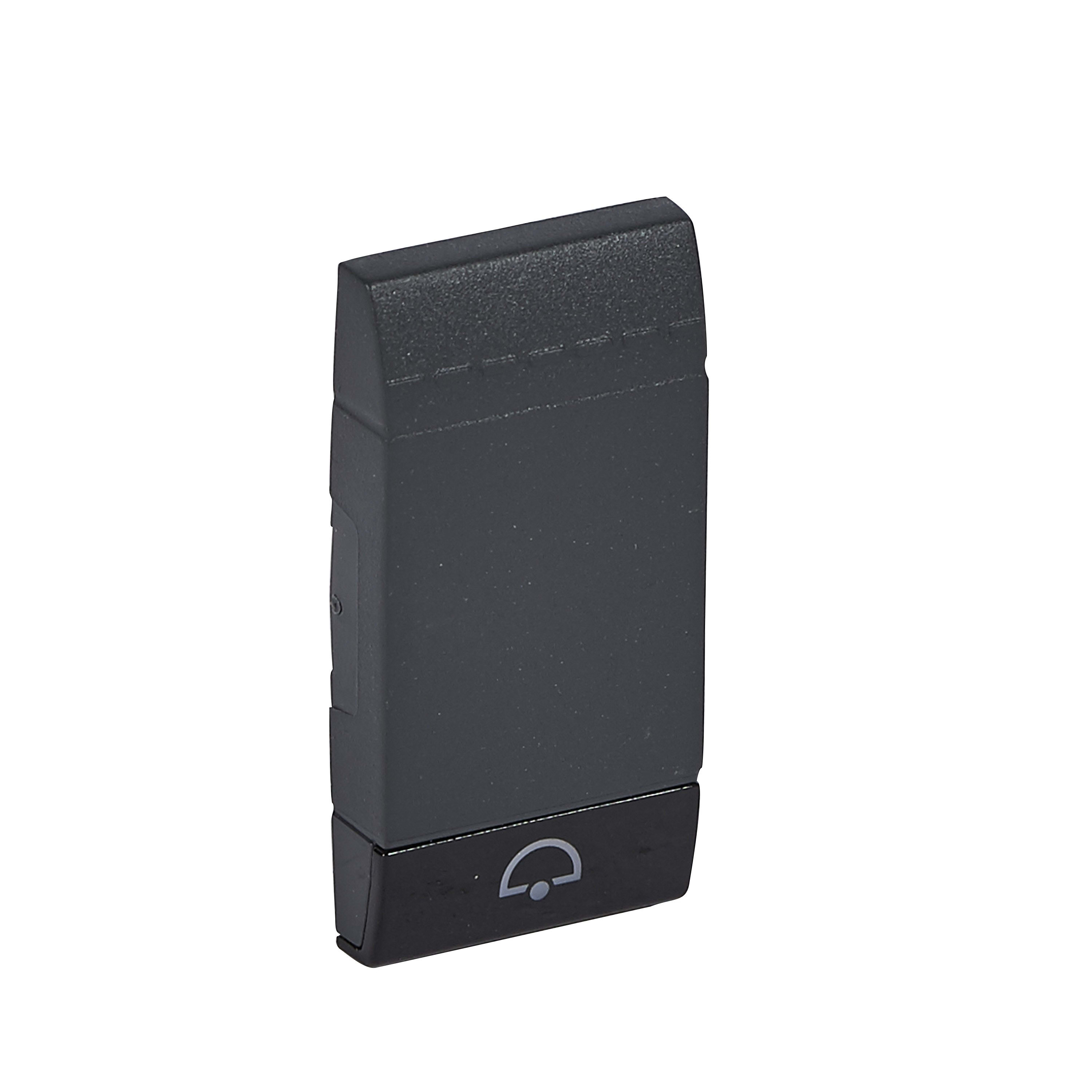 Bticino - Manette Livinglight symbole sonnette 1 module - anthracite